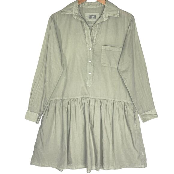 NWT FRANK & EILEEN x GRAYSON Changemaker Dress Green size 2/Small - Picture 2 of 7